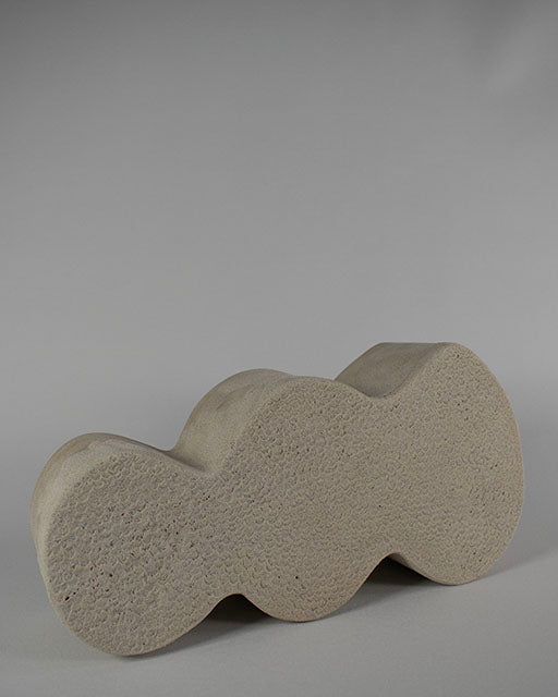 Volcanic Zen Sculpture with Notches