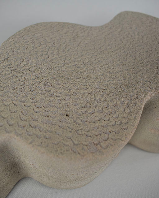 Volcanic Zen Sculpture with Notches